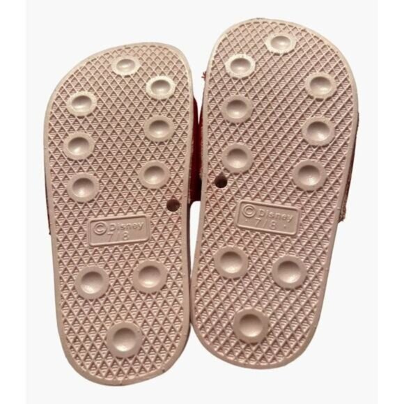 Disney Minnie Mouse Toddler Girls Red & Pink Polka Dot Sandals Size 7/8 - Picture 3 of 4